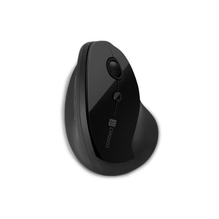CONNECT IT CMO-2700-BK - Ergonomisk trådlös mus 800/1200/1600 DPI 1xAA svart