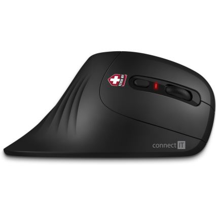 CONNECT IT CMO-2900-BK - Ergonomisk trådlös mus 800/1200/1600 DPI 1xAA svart