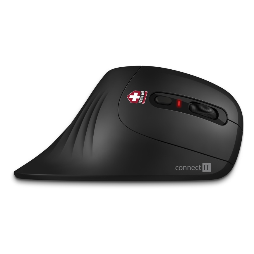 CONNECT IT CMO-2900-BK - Ergonomisk trådlös mus 800/1200/1600 DPI 1xAA svart