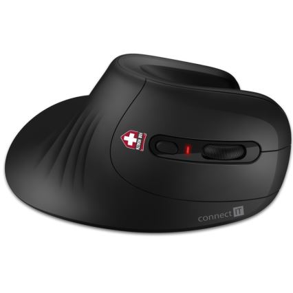 CONNECT IT CMO-2900-BK - Ergonomisk trådlös mus 800/1200/1600 DPI 1xAA svart