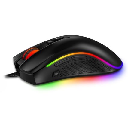 CONNECT IT CMO-3591-BK - LED RGB gaming mus med sladd 500-7200 DPI svart