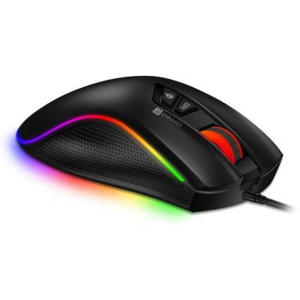 CONNECT IT CMO-3591-BK - LED RGB gaming mus med sladd 500-7200 DPI svart
