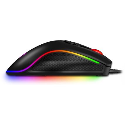 CONNECT IT CMO-3591-BK - LED RGB gaming mus med sladd 500-7200 DPI svart