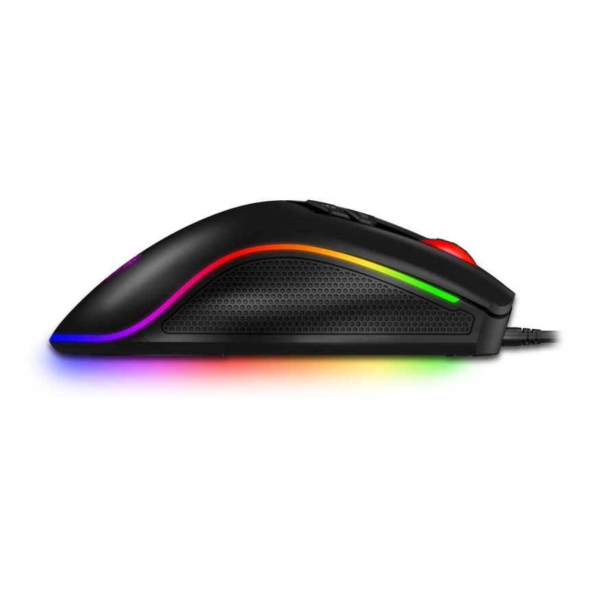 CONNECT IT CMO-3591-BK - LED RGB gaming mus med sladd 500-7200 DPI svart