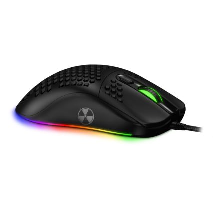 CONNECT IT CMO-5511-BK - LED RGB gaming mus med sladd 200-12800 DPI svart