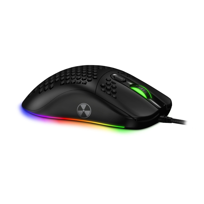 CONNECT IT CMO-5511-BK - LED RGB gaming mus med sladd 200-12800 DPI svart
