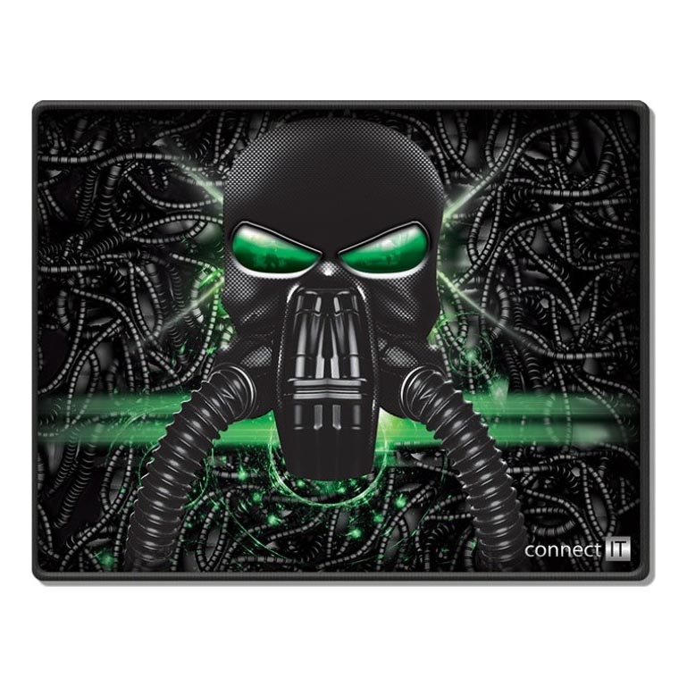 CONNECT IT CMP-1100-SM - Musmatta 32x24,5 cm svart/grön