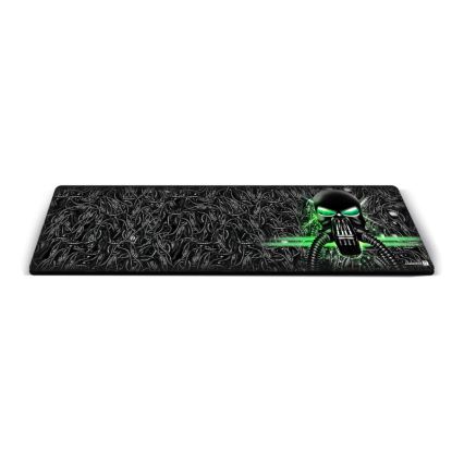CONNECT IT CMP-1110-LG - Skrivbordsunderlägg för tangentbord och mus 88,6x24,5 cm svart/grön