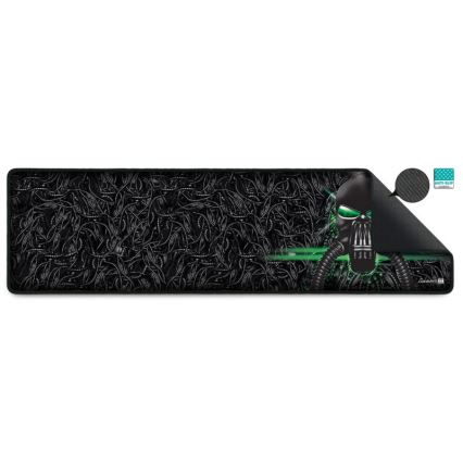 CONNECT IT CMP-1110-LG - Tangentbordsmatta och mus 88,6x24,5 cm svart/grön