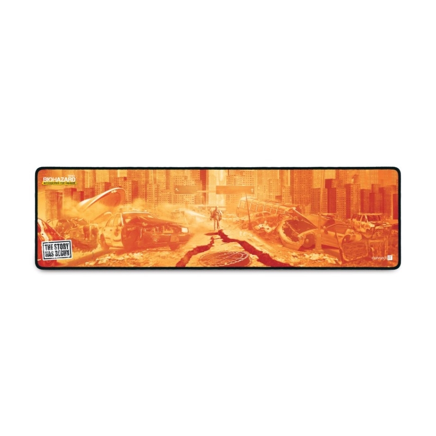 CONNECT IT CMP-1140-LG - Tangentbordsmatta och mus 88,6x24,5 cm orange