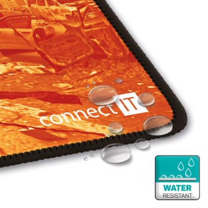 CONNECT IT CMP-1140-LG - Tangentbordsmatta och mus 88,6x24,5 cm orange