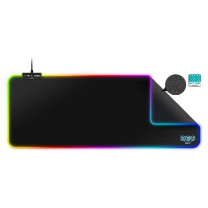 CONNECT IT CMP-3100-LG - LED RGB Gaming tangentbord och musmatta 80x30 cm svart