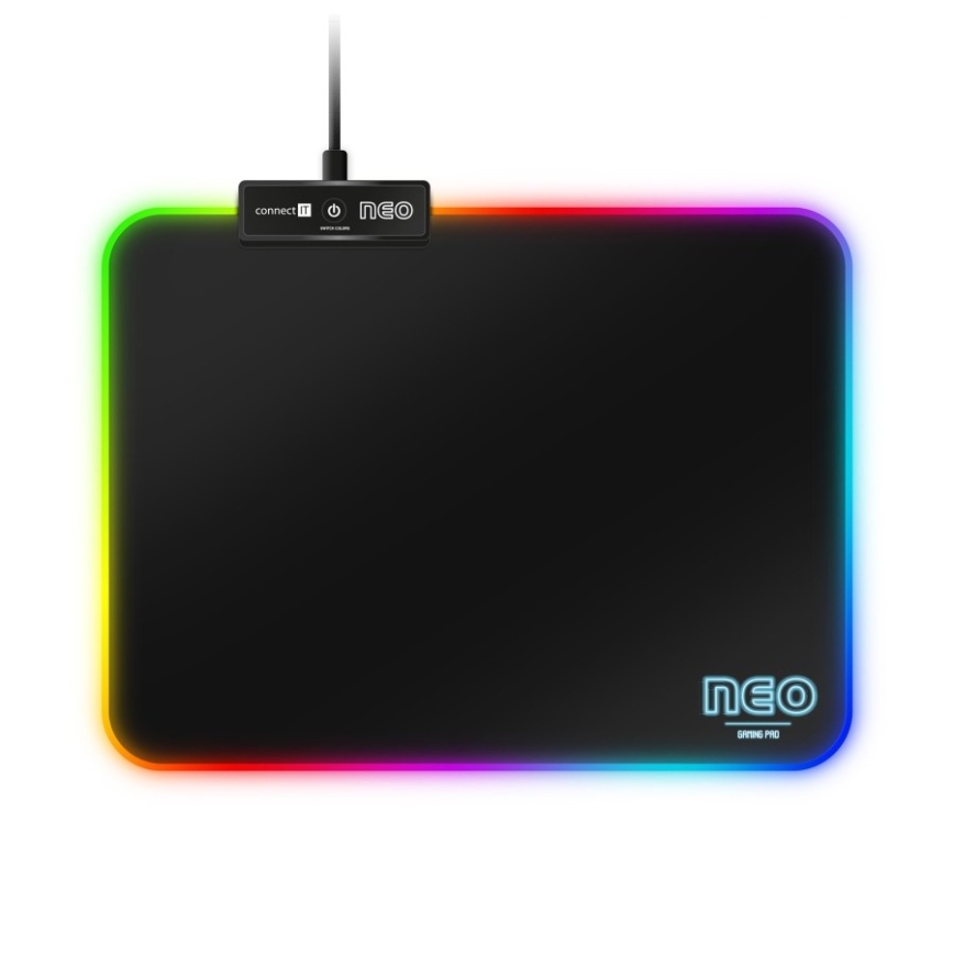 CONNECT IT CMP-3100-SM - LED RGB Gaming musmatta 32x24,5 cm svart