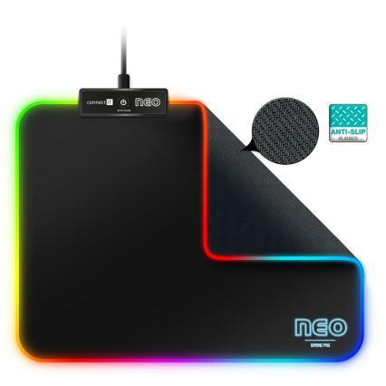 CONNECT IT CMP-3100-SM - LED RGB Gaming musmatta 32x24,5 cm svart