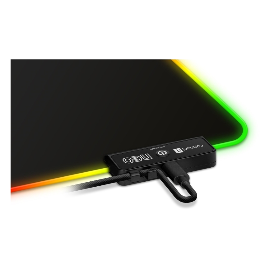 CONNECT IT CMP-3100-SM - LED RGB Gaming musmatta 32x24,5 cm svart