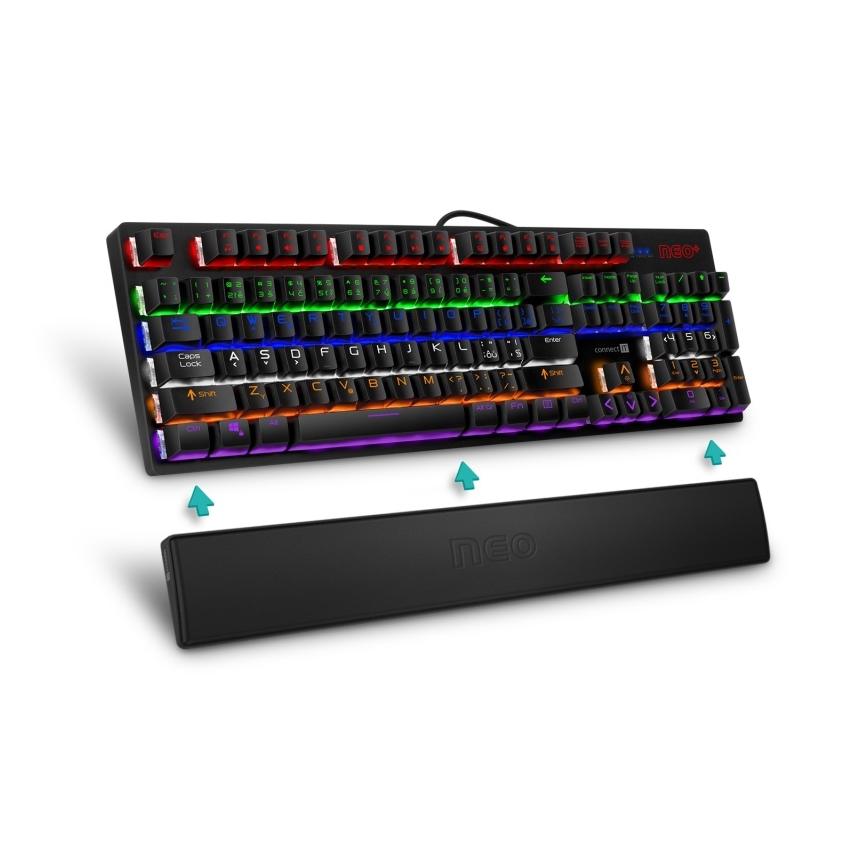 CONNECT IT CMP-3590-LG - Ergonomisk musmatta svart