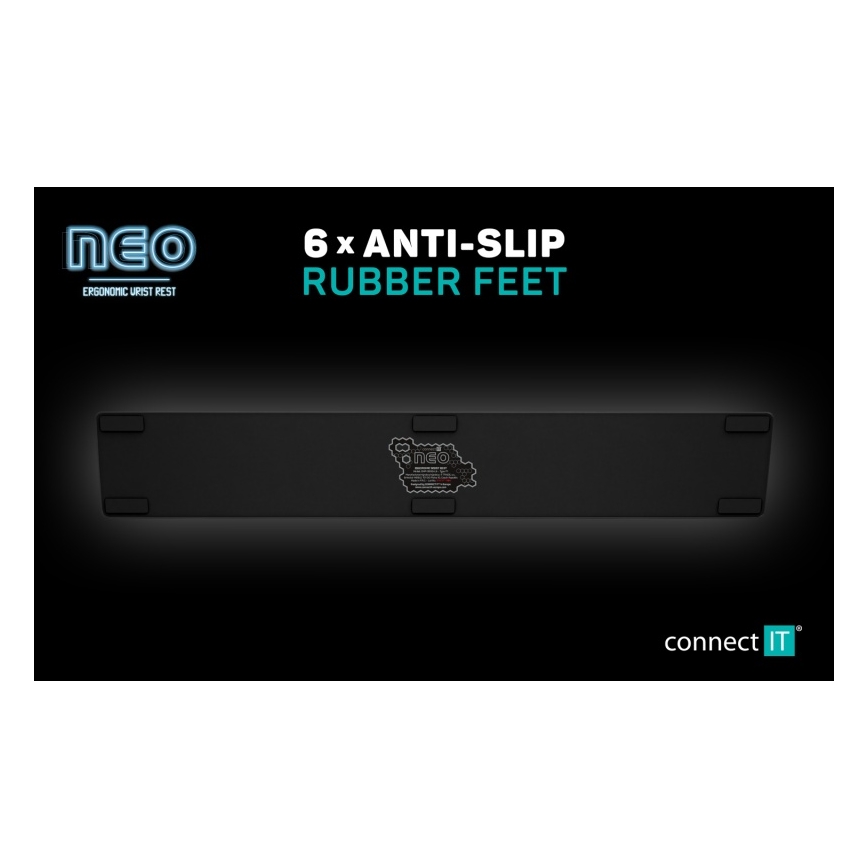 CONNECT IT CMP-3590-LG - Ergonomisk musmatta svart