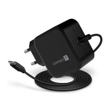 CONNECT IT CNP-1660-BK - Universalströmadapter för bärbara datorer USB-C 67W