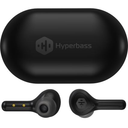 CONNECT IT HEP-5300-BK - Trådlösa hörlurar Med en mikrofon 300 mAh + 2x 35 mAh svart