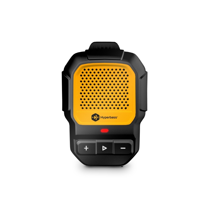CONNECT IT HSP-1010-BK - Trådlös högtalare med mikrofon ClipBEAT 2W/5V 560 mAh IPX7 svart/gul