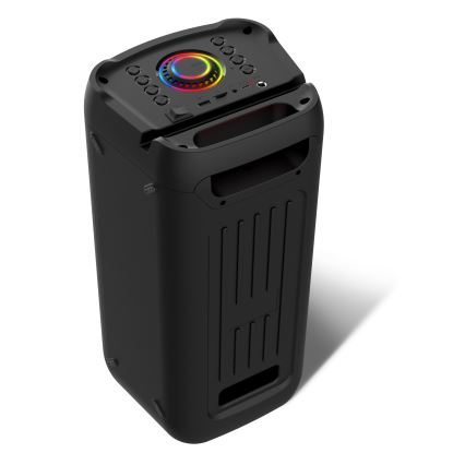 CONNECT IT HSP-3050-BK - LED Trådlös högtalare Med en mikrofon 60W/5V 4500 mAh svart + fjärrkontroll