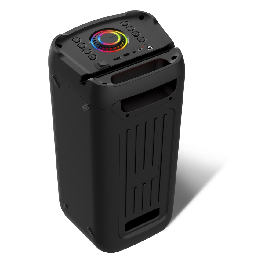 CONNECT IT HSP-3050-BK - LED Trådlös högtalare Med en mikrofon 60W/5V 4500 mAh svart + fjärrkontroll