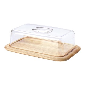Continenta C3072 - Skärbräda för kök with a cover 38,5x25,5 cm gummifikon