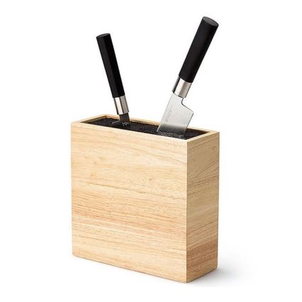 Continenta C3314 - Knivställ med flexibel insats 22x9x21,5 cm gummiträ