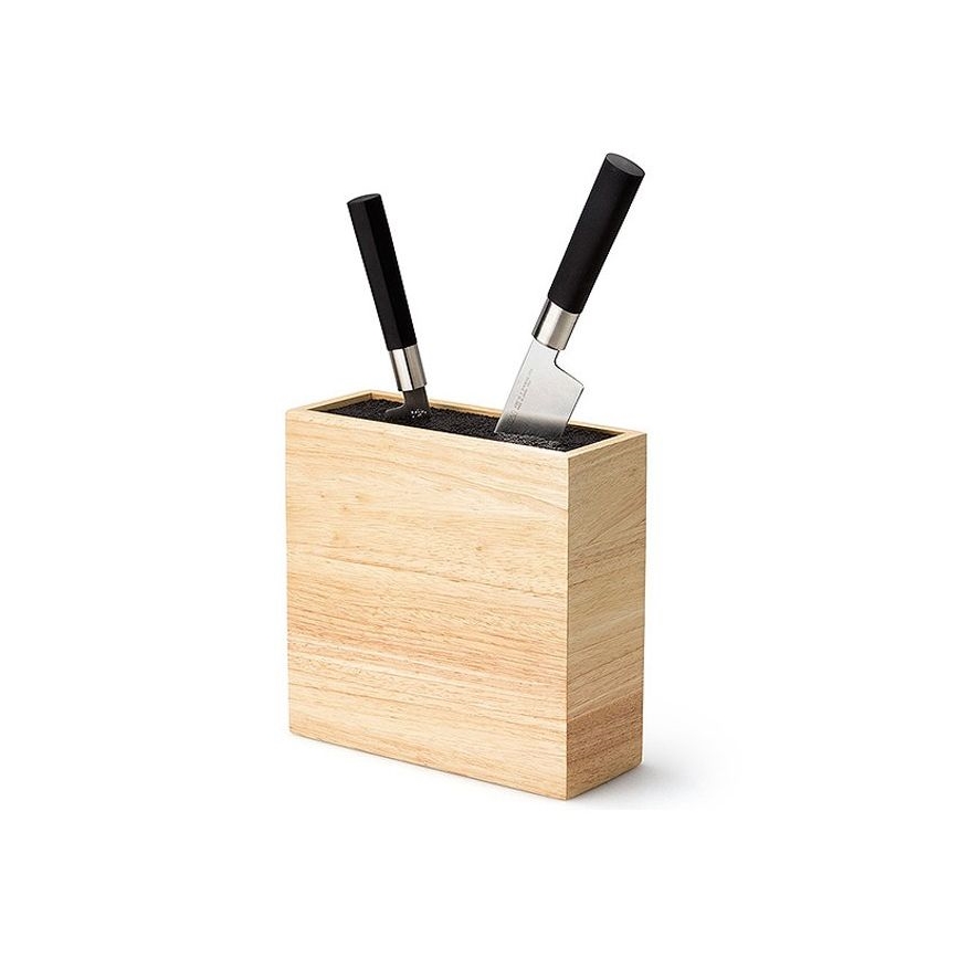 Continenta C3314 - Knivställ med flexibel insats 22x9x21,5 cm gummiträ
