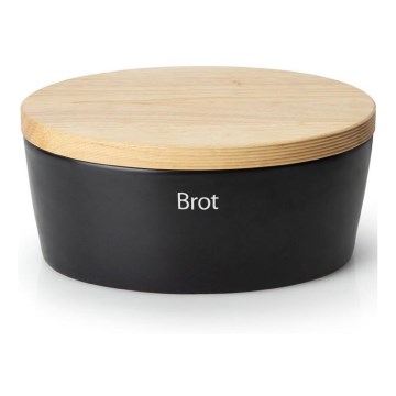 Continenta C3730 - Brödbehållare 13,5x30 cm svart/beige