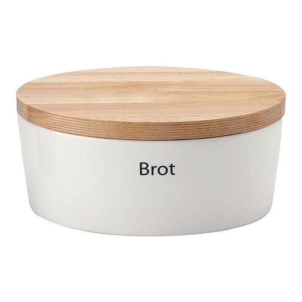 Continenta C3930 - Brödbehållare 13,5x30 cm vit/beige