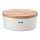 Continenta C3930 - Brödbehållare 13,5x30 cm vit/beige