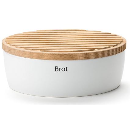 Continenta C3930 - Brödbehållare 13,5x30 cm vit/beige