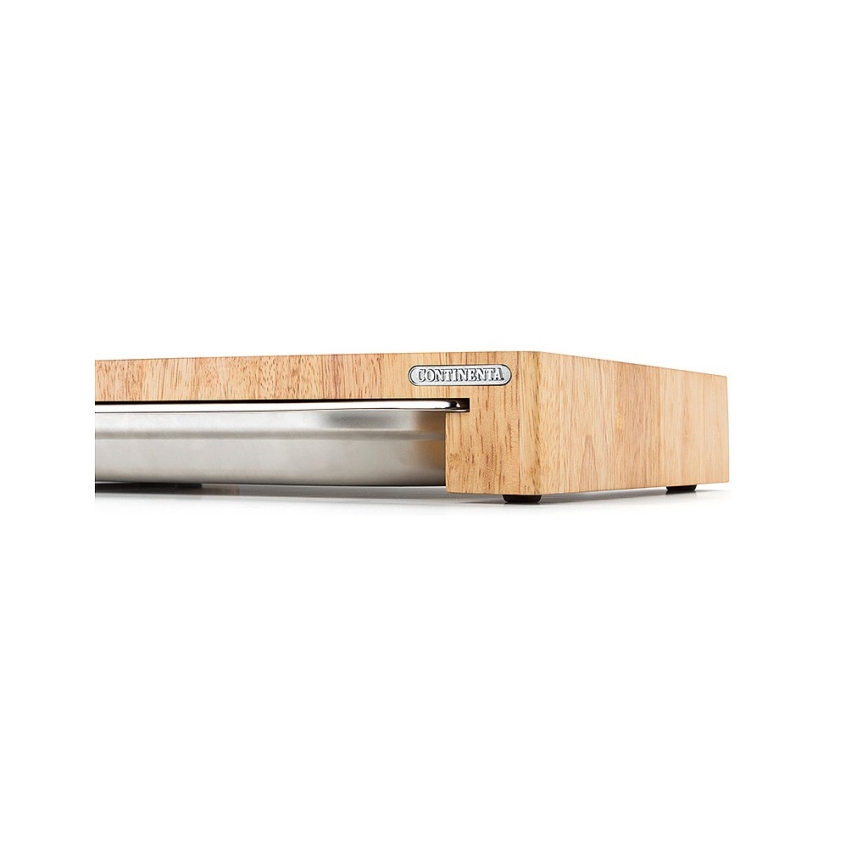 Continenta C4027 - Köksskärbräda med skål 48x32,5 cm gummifikon