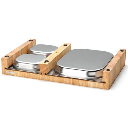 Continenta C4028 - SET 1x Kök skärbräda 50x32,5 cm + 3x skål gummi fig