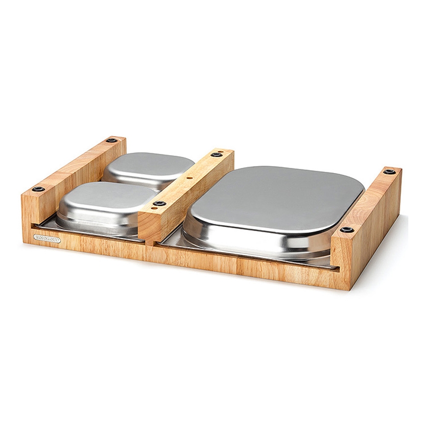 Continenta C4028 - SET 1x Kök skärbräda 50x32,5 cm + 3x skål gummi fig