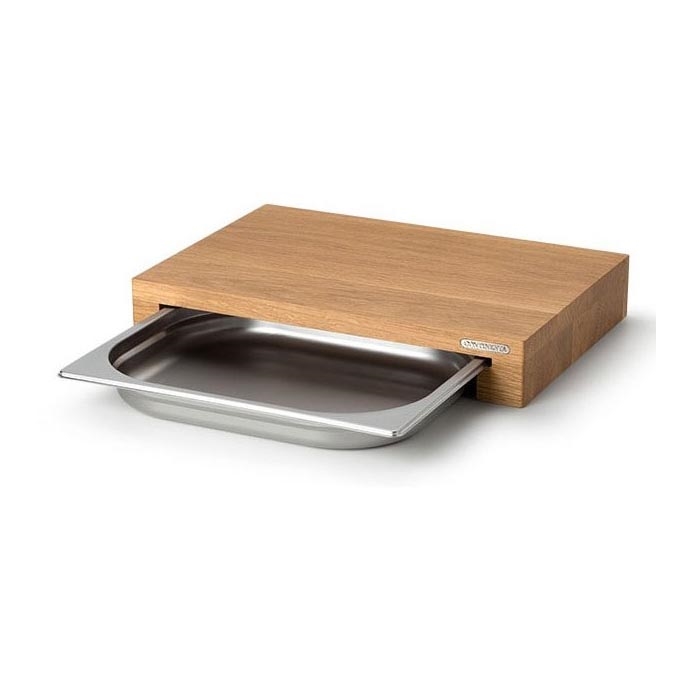 Continenta C4110 - Köksskärbräda med skål 39x27 cm ek
