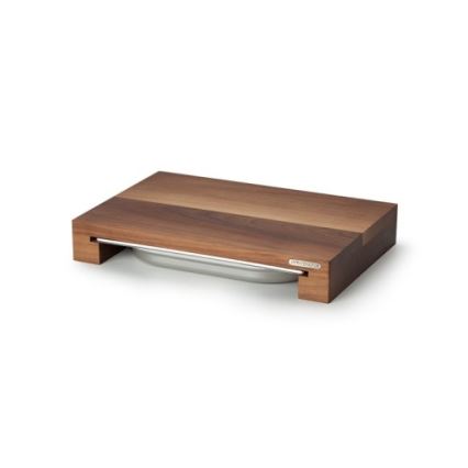 Continenta C4210 - Kök skärbräda med skål 39x27 cm valnötsträd