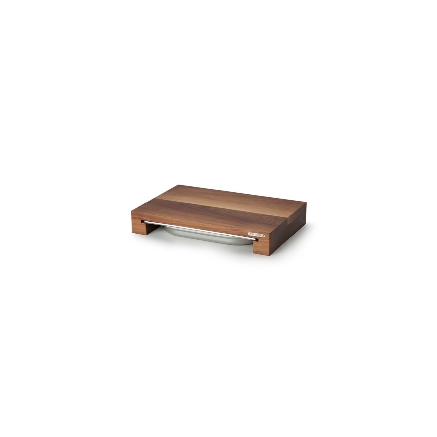Continenta C4210 - Kök skärbräda med skål 39x27 cm valnötsträd