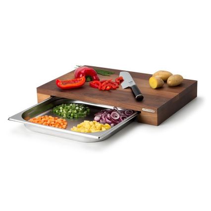 Continenta C4211 - Köksskärbräda med skål 48x32,5 cm valnöt