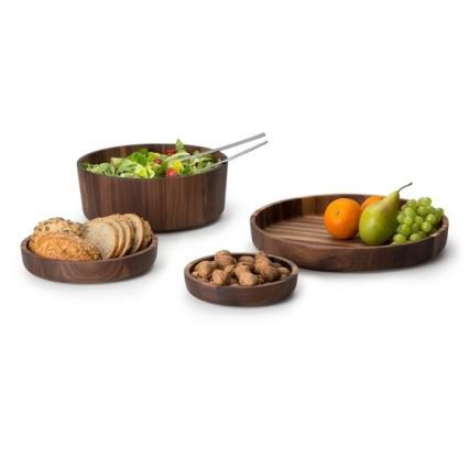 Continenta C4233 - Wooden bowl 20x4,3 cm valnötsträ