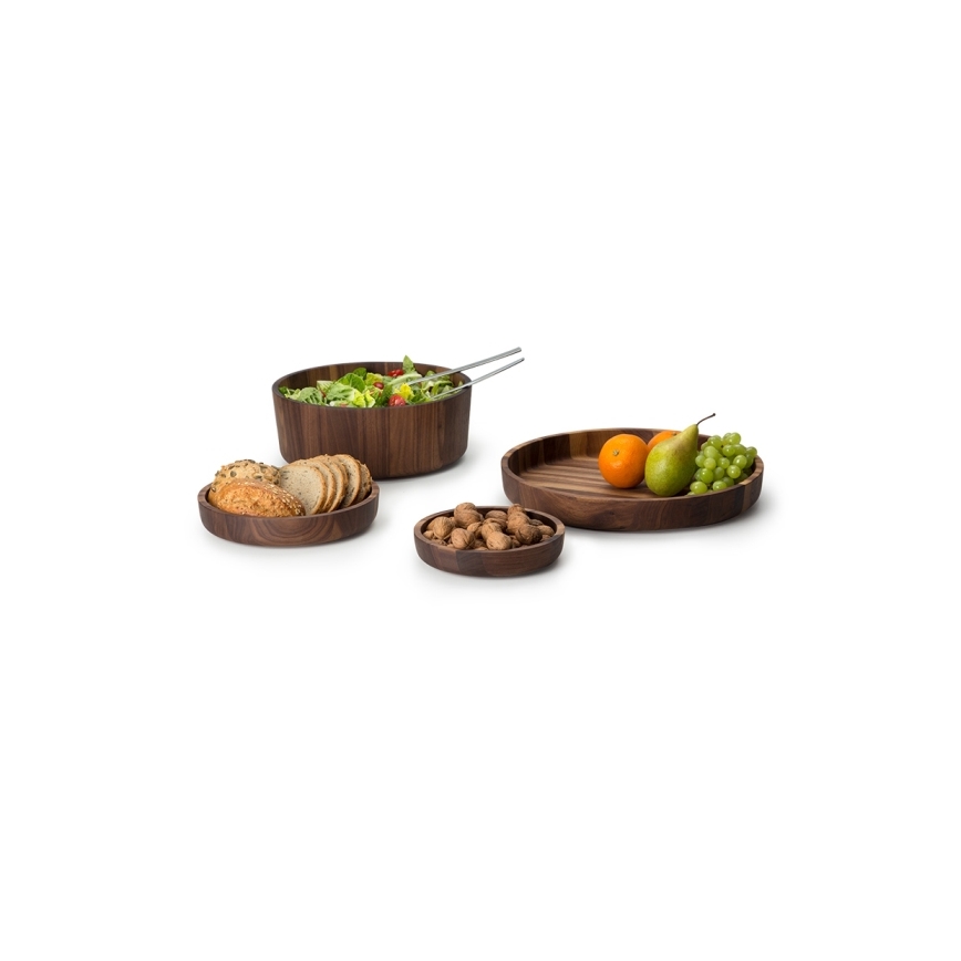 Continenta C4234 - Wooden bowl 25x4,8 cm valnötsträ