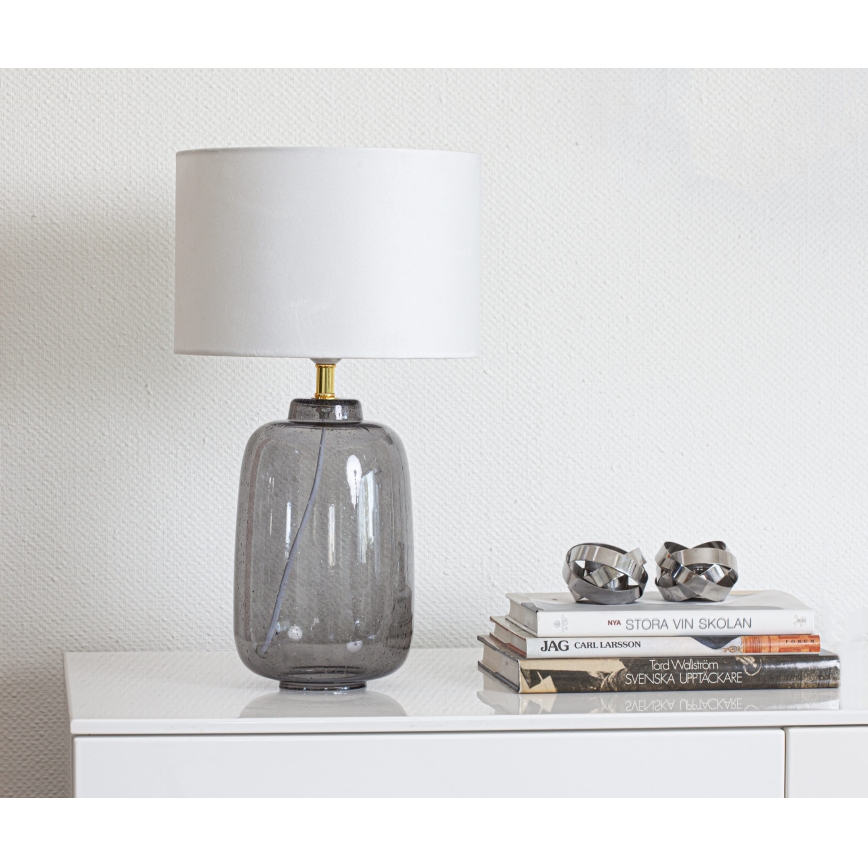 Cottex - Bordslampa BLAKE 1xE27/8W/230V grå