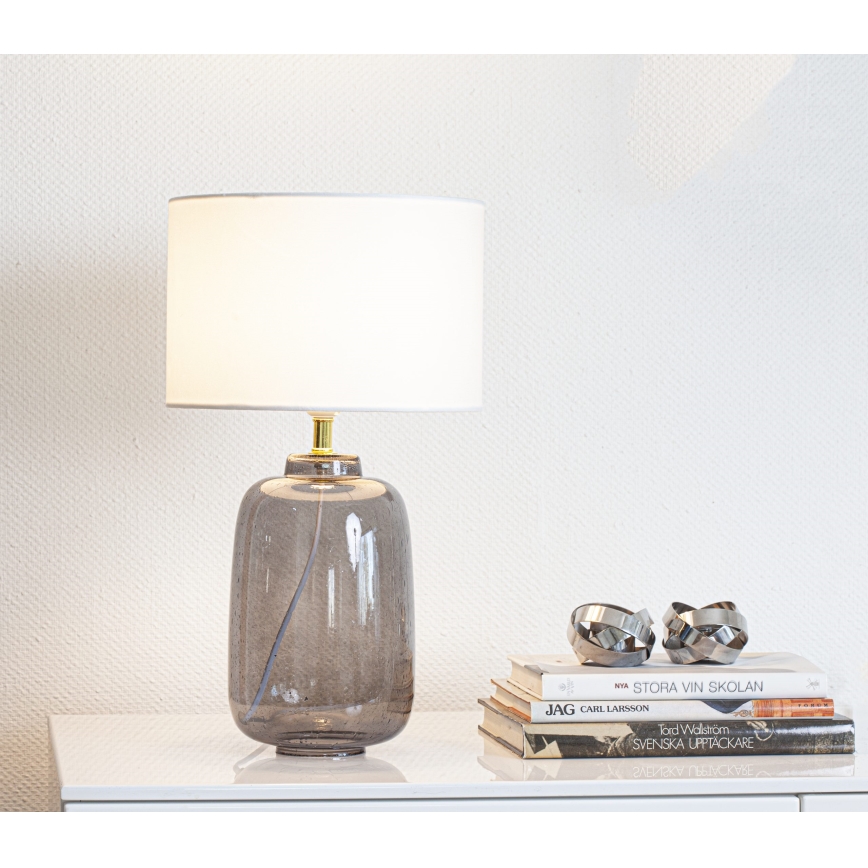 Cottex - Bordslampa BLAKE 1xE27/8W/230V grå