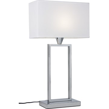 Cottex - Bordslampa KENSINGTON 1xE14/40W/230V silverfärgad