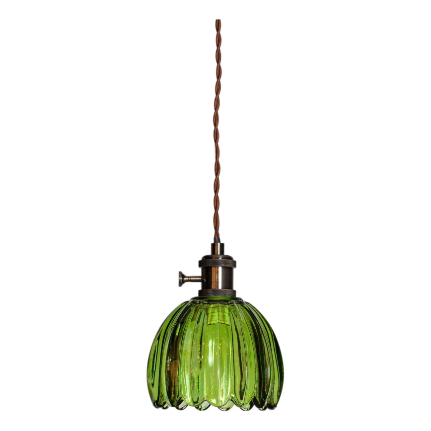Cottex - Pendellampa NORA med kabel 1xE14/5W/230V grön