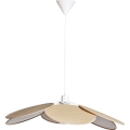 Cottex - Pendellampa på kabel WINF 1xE27/8W/230V beige/vit