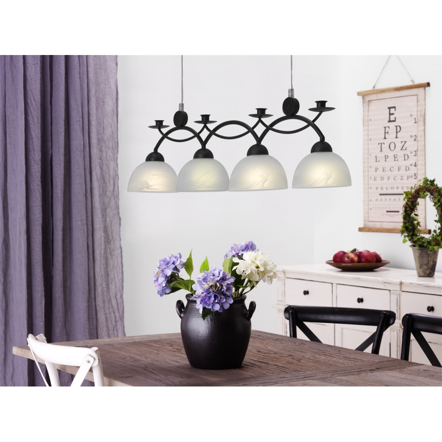 Cottex - Takpendel med sladd FLORENS 4xE14/40W/230V