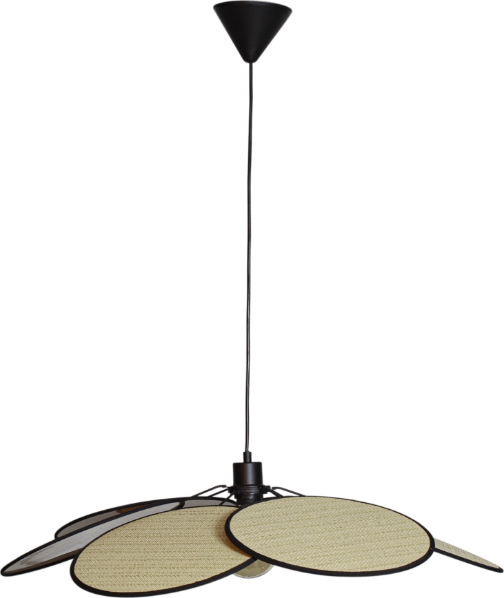 Cottex - Takpendel med kabel WINF 1xE27/8W/230V beige/svart