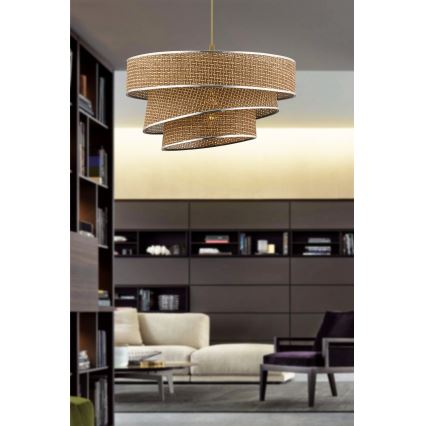 COUPER 1xE27/60W/230V brun/blank krom